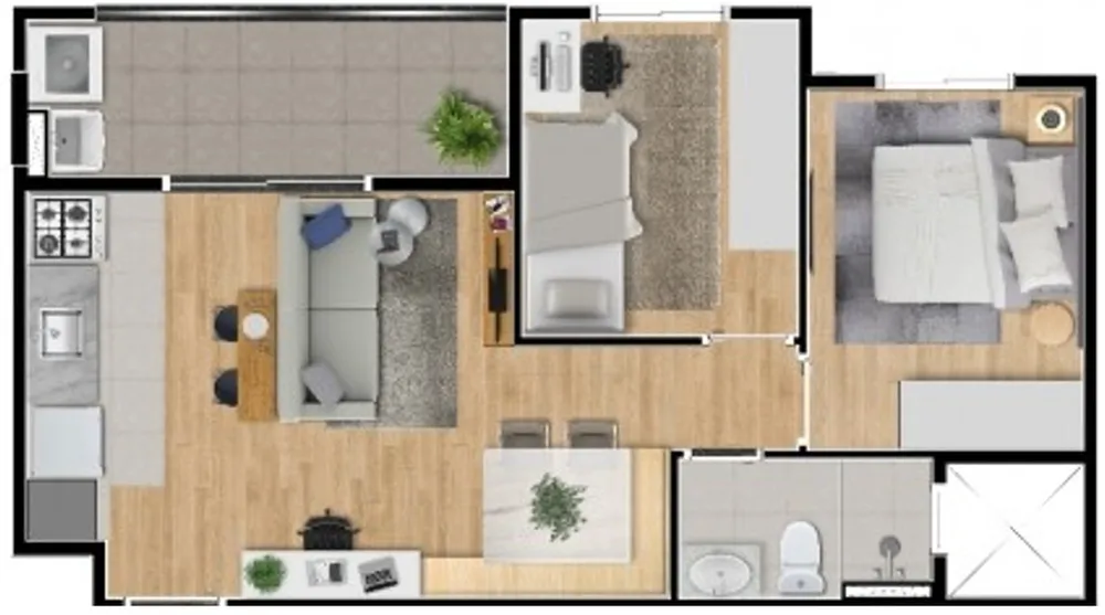Apartamento, 2 quartos, 47 m² - Foto 11