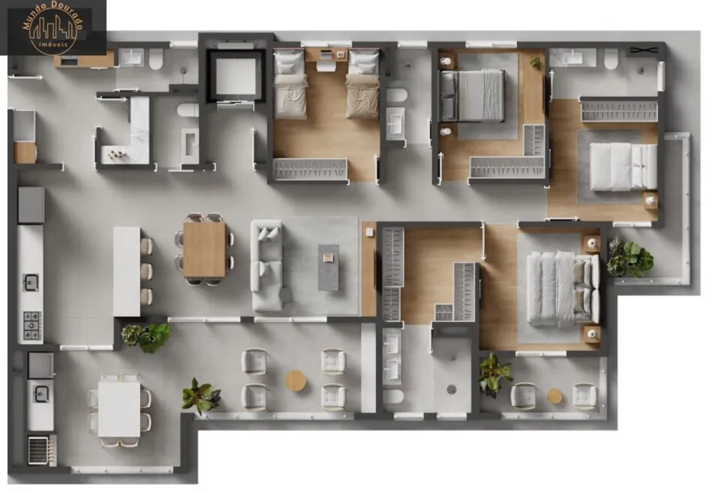 Apartamento, 4 quartos, 195 m² - Foto 7