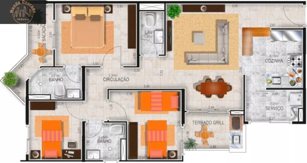 Apartamento, 3 quartos, 82 m² - Foto 4