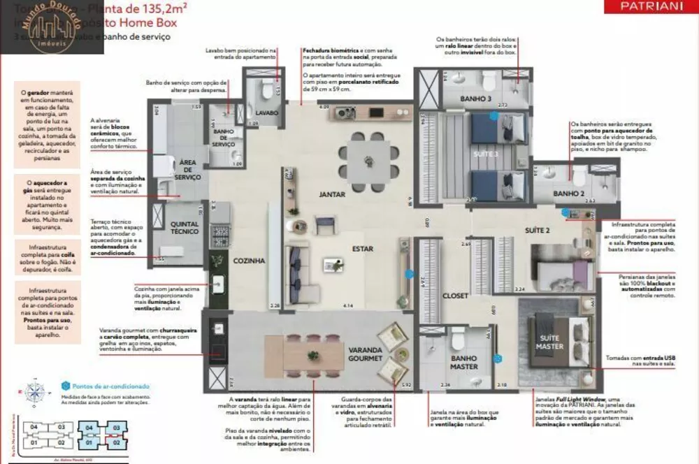Apartamento, 3 quartos, 145 m² - Foto 1