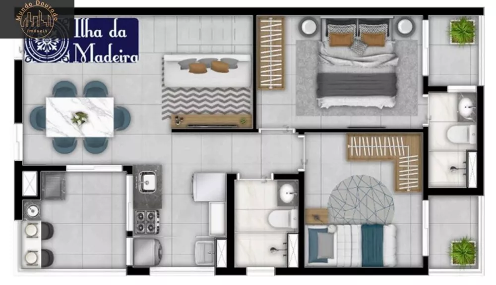 Apartamento, 2 quartos, 57 m² - Foto 3