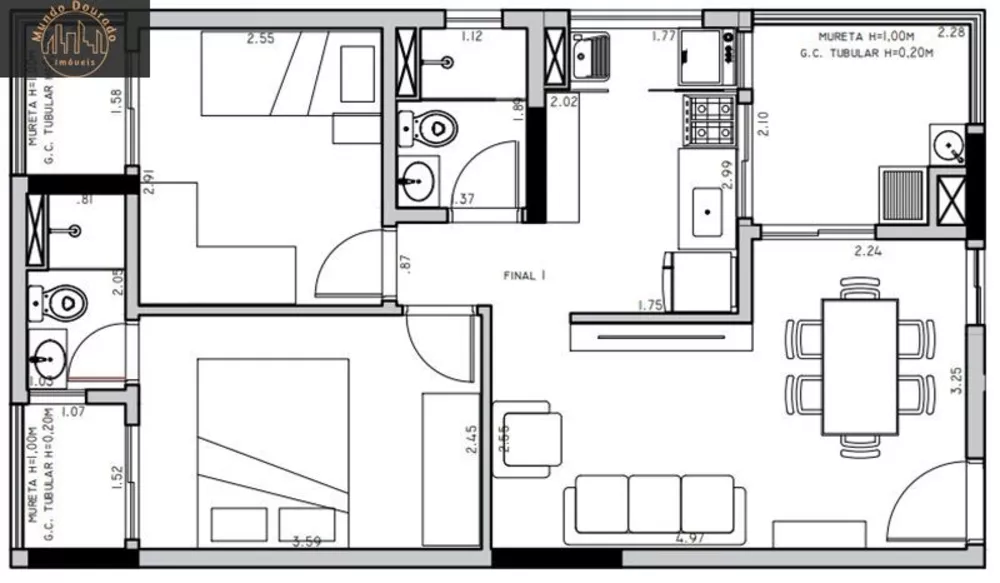 Apartamento, 2 quartos, 57 m² - Foto 2