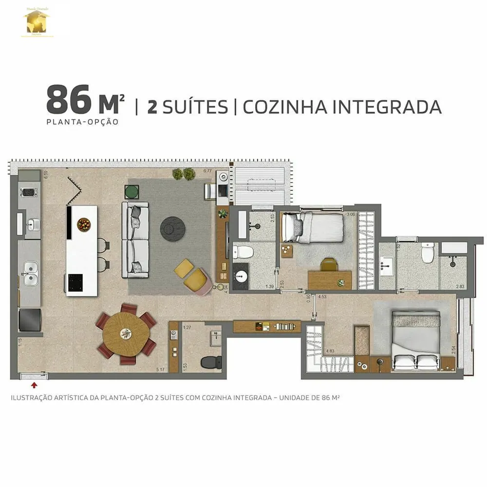 Apartamento, 2 quartos, 69 m² - Foto 16