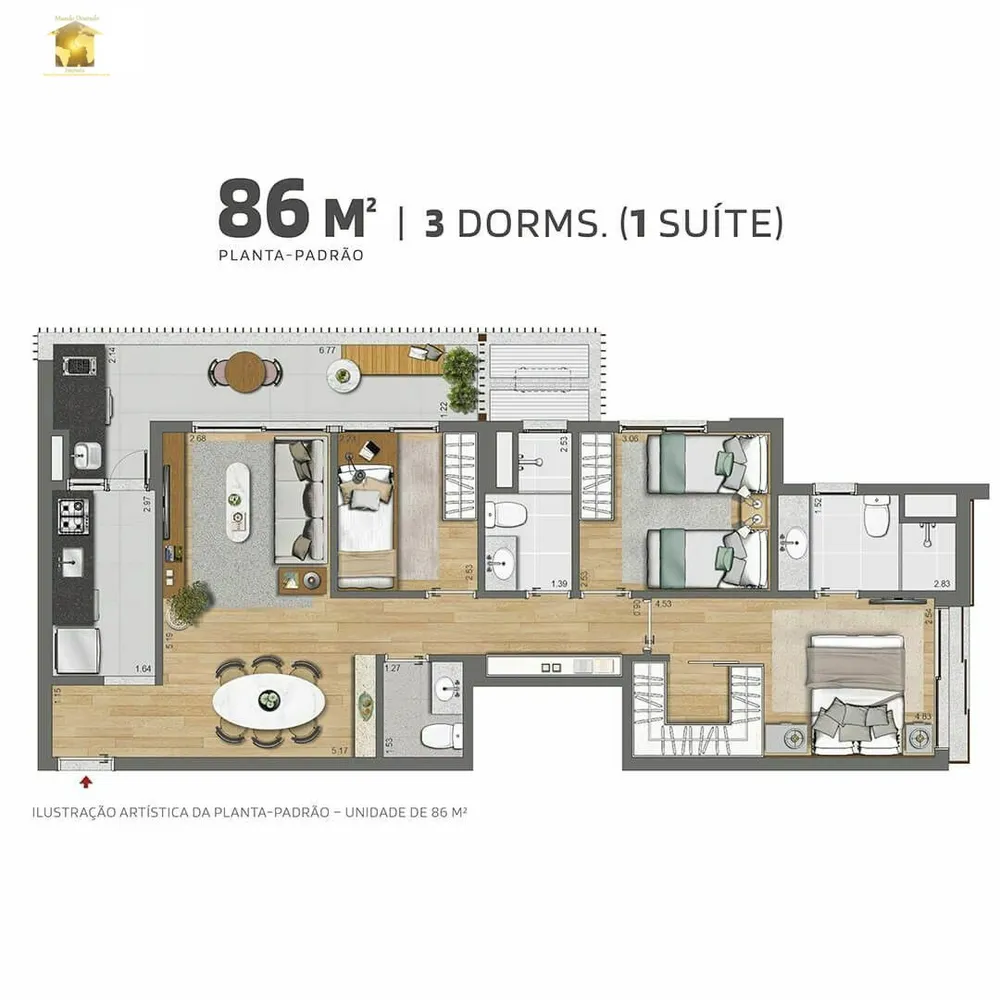 Apartamento, 2 quartos, 69 m² - Foto 14