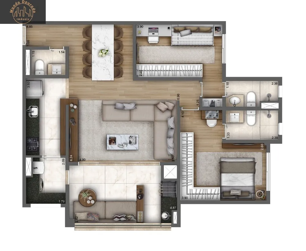 Apartamento, 4 quartos, 119 m² - Foto 14