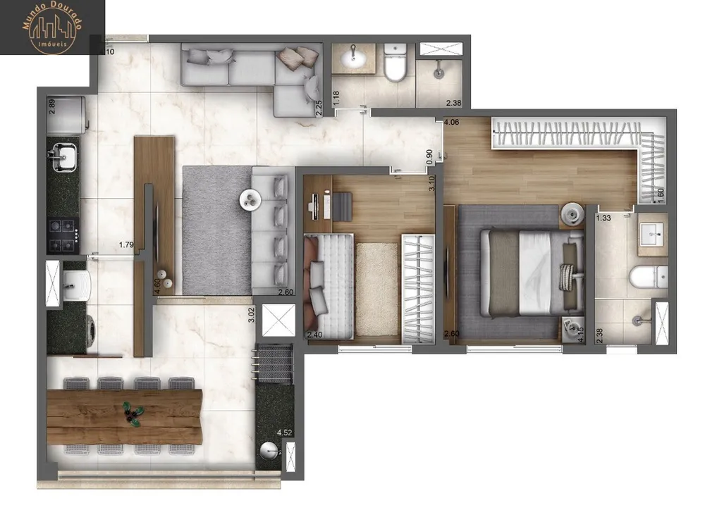 Apartamento, 4 quartos, 119 m² - Foto 12