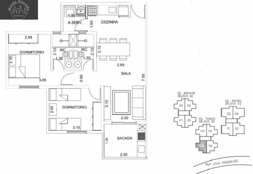 Apartamento, 2 quartos, 58 m² - Foto 2
