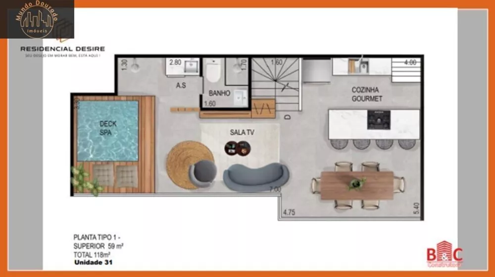 Apartamento, 2 quartos, 59 m² - Foto 1