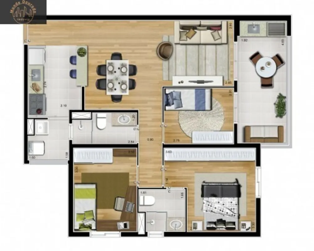 Apartamento, 3 quartos, 83 m² - Foto 6