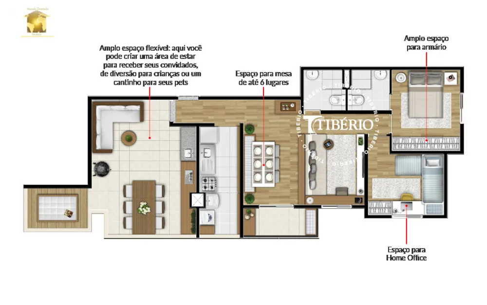 Apartamento, 3 quartos, 59 m² - Foto 16