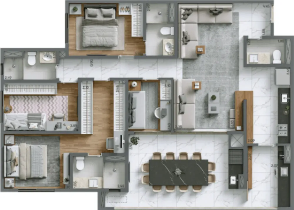 Apartamento, 3 quartos, 125 m² - Foto 15