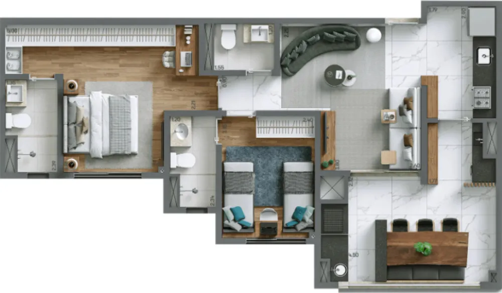 Apartamento, 3 quartos, 125 m² - Foto 12