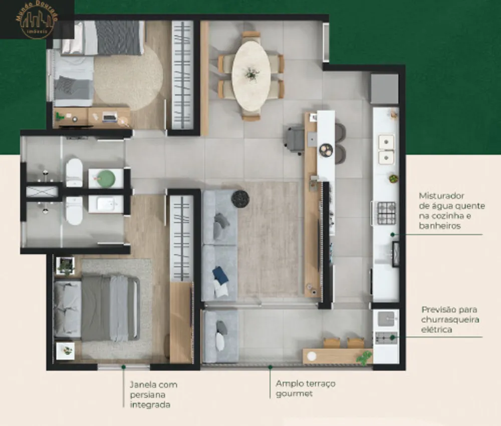 Apartamento, 2 quartos, 59 m² - Foto 12