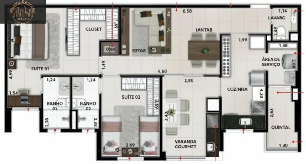 Apartamento, 2 quartos, 85 m² - Foto 16