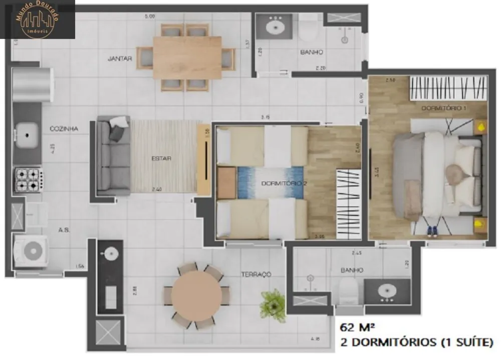 Apartamento, 3 quartos, 74 m² - Foto 9