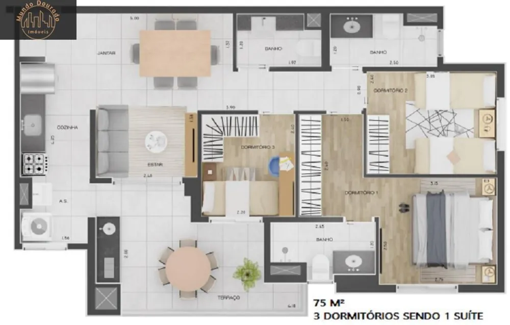 Apartamento, 3 quartos, 74 m² - Foto 10