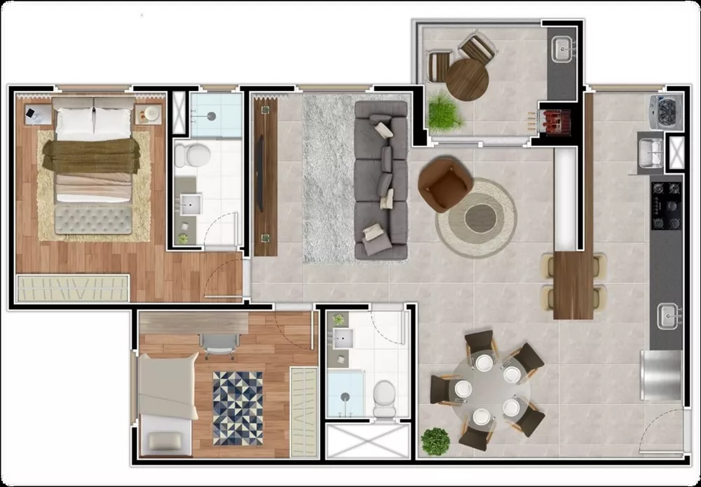 Apartamento, 3 quartos, 83 m² - Foto 4