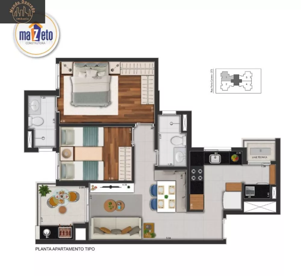 Apartamento, 2 quartos, 64 m² - Foto 2
