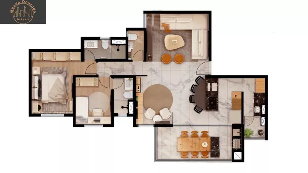 Cobertura, 3 quartos, 176 m² - Foto 3