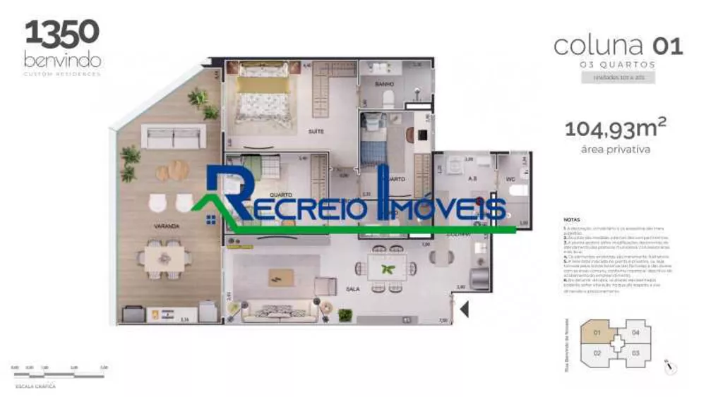 Apartamento à venda com 3 quartos, 101m² - Foto 16