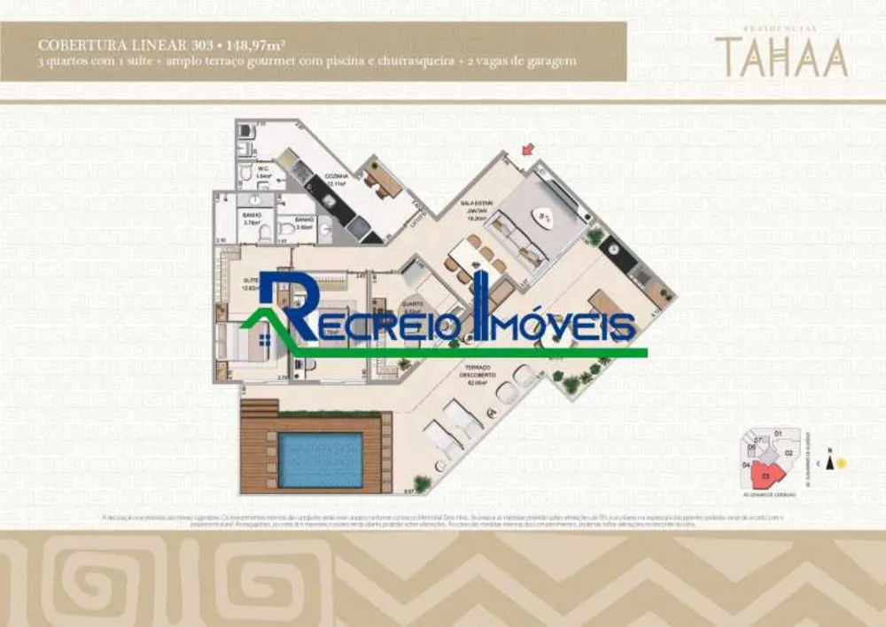 Cobertura, 3 quartos, 148 m² - Foto 9