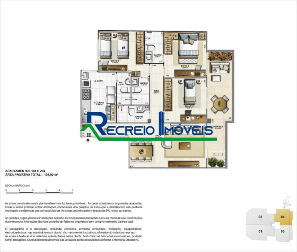 Apartamento, 3 quartos, 105 m² - Foto 25