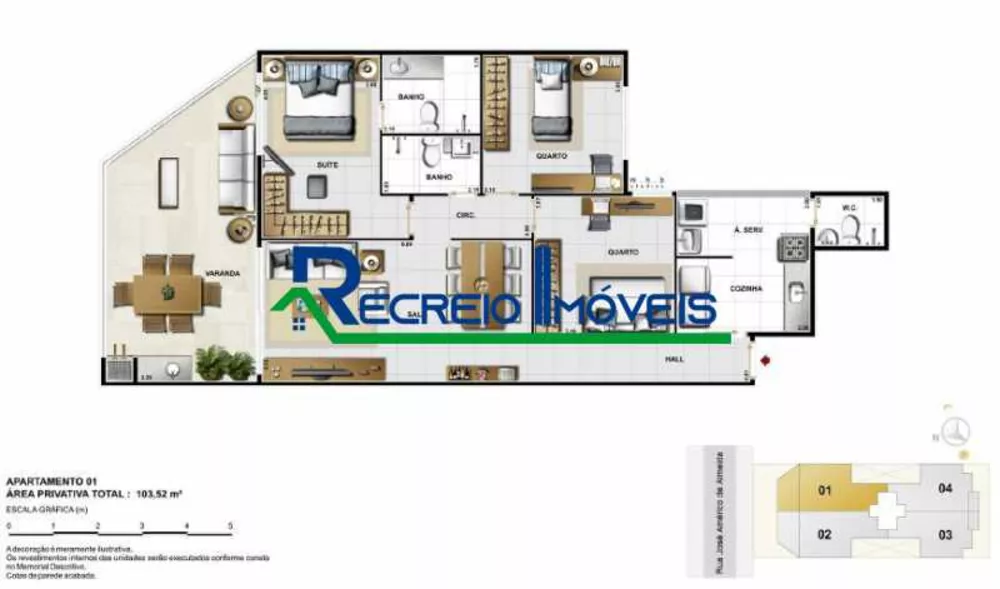 Cobertura, 3 quartos, 190 m² - Foto 3