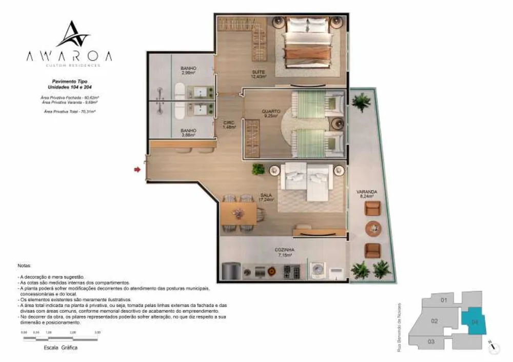 Apartamento, 3 quartos, 106 m² - Foto 20