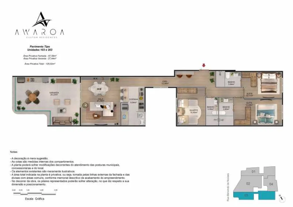 Apartamento, 3 quartos, 106 m² - Foto 9