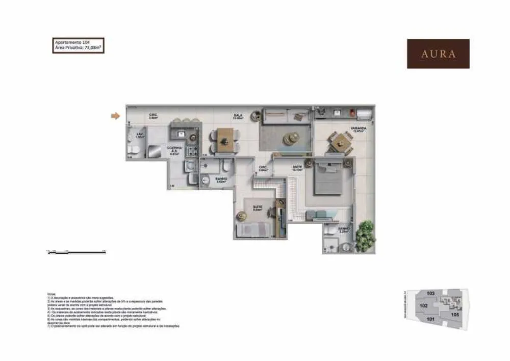 Apartamento, 3 quartos, 116 m² - Foto 15