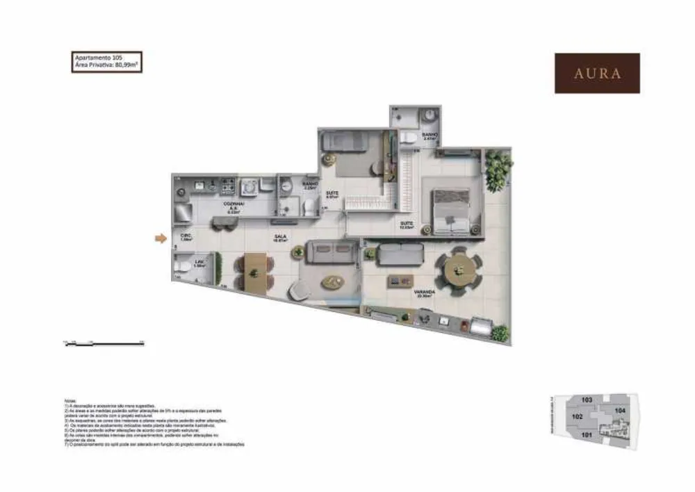 Apartamento, 3 quartos, 116 m² - Foto 16