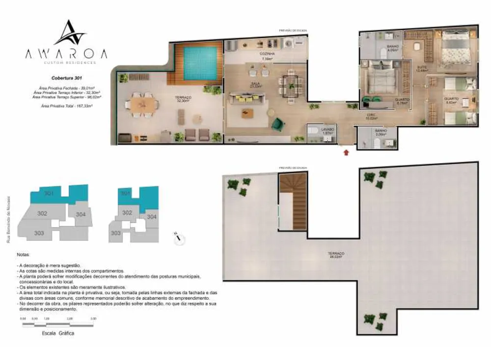 Cobertura, 3 quartos, 130 m² - Foto 9