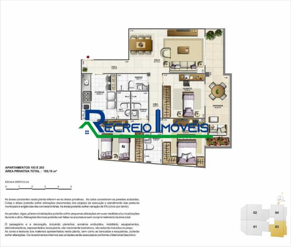 Apartamento, 3 quartos, 105 m² - Foto 20