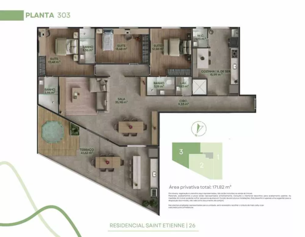 Apartamento, 3 quartos, 158 m² - Foto 5