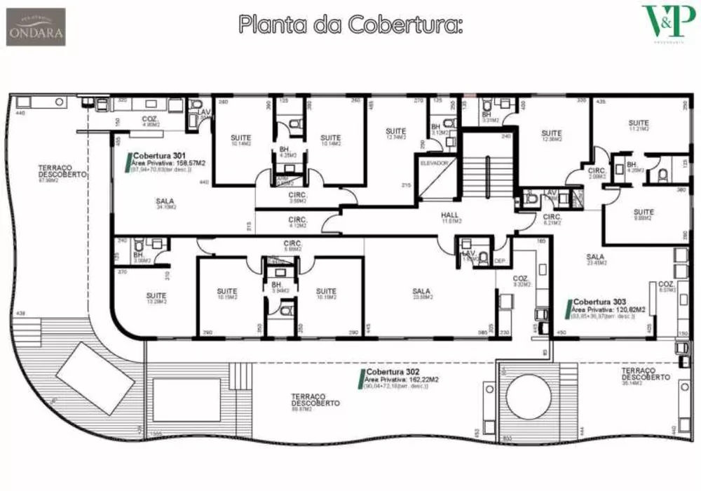 Cobertura, 3 quartos, 159 m² - Foto 16