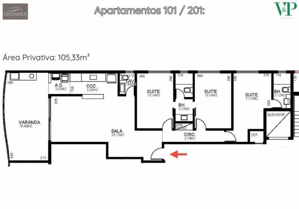 Apartamento, 3 quartos, 98 m² - Foto 9