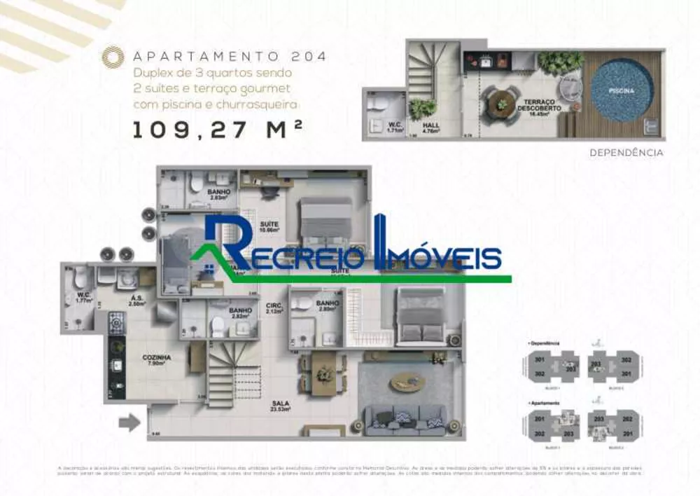 Cobertura, 3 quartos, 168 m² - Foto 25