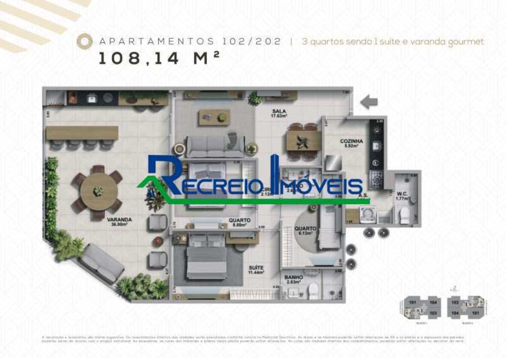 Cobertura, 3 quartos, 168 m² - Foto 22