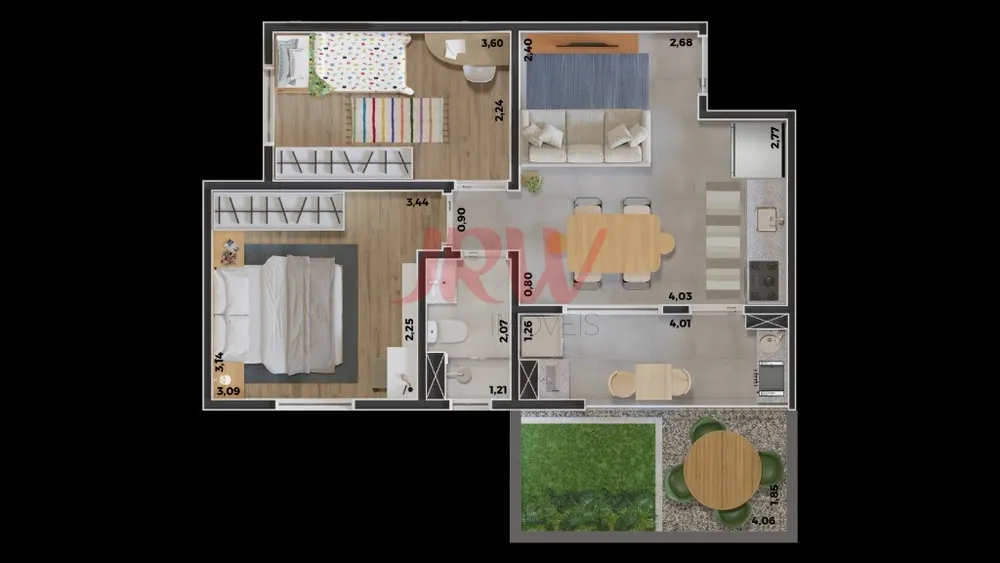 Apartamento, 2 quartos, 48 m² - Foto 8