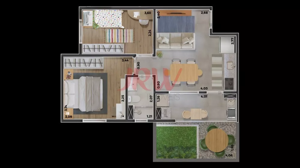 Apartamento à venda com 2 quartos, 47m² - Foto 6