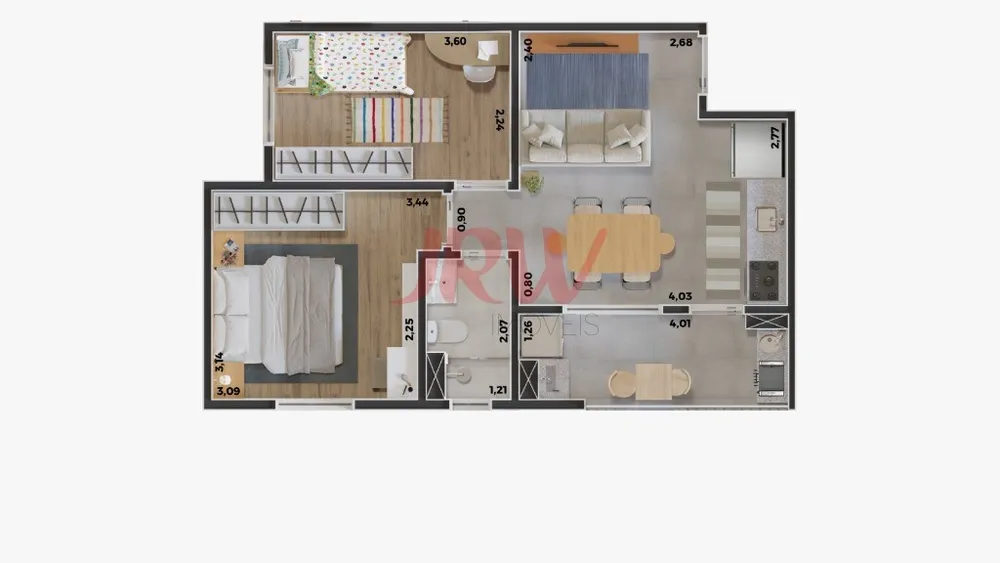 Apartamento, 2 quartos, 47 m² - Foto 12