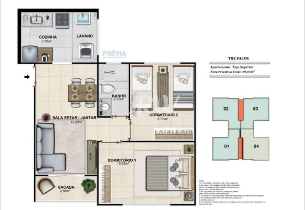 Apartamento, 2 quartos, 49 m² - Foto 5