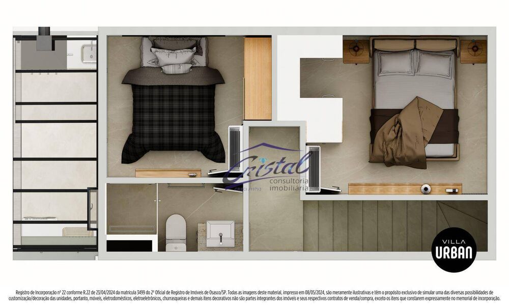 Casa de Condomínio à venda com 2 quartos, 60m² - Foto 8