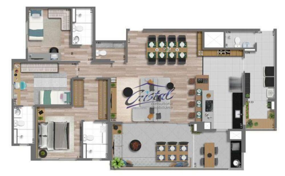 Apartamento, 3 quartos, 132 m² - Foto 27