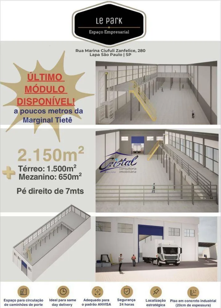 Depósito-Galpão, 2150 m² - Foto 1