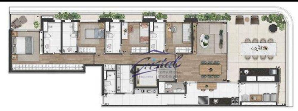 Apartamento, 4 quartos, 193 m² - Foto 8