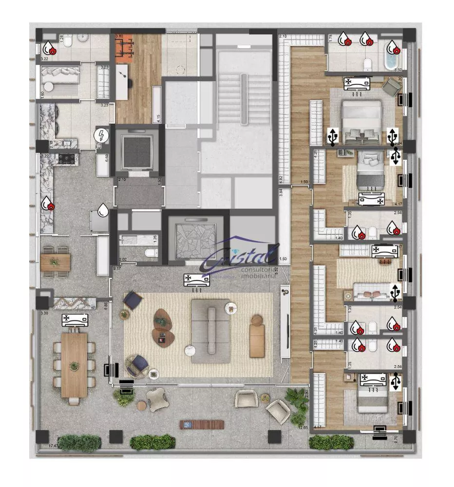 Apartamento, 3 quartos, 288 m² - Foto 7