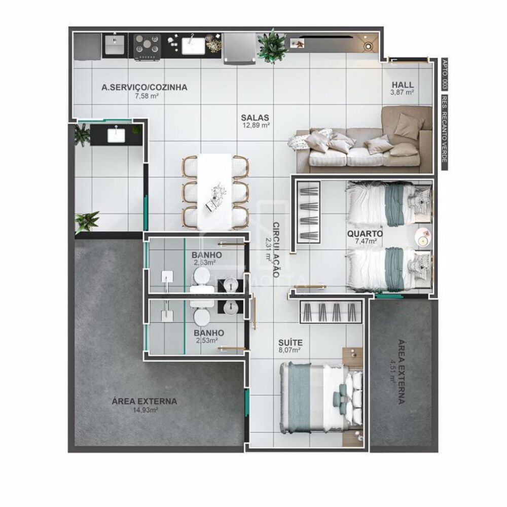 Apartamento, 2 quartos, 82 m² - Foto 7