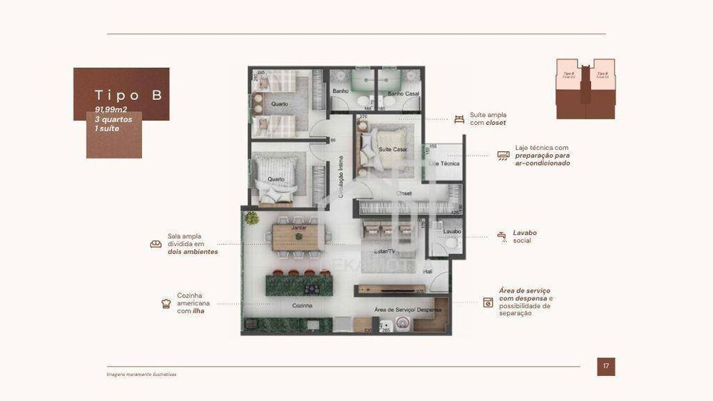 Apartamento, 3 quartos, 97 m² - Foto 13