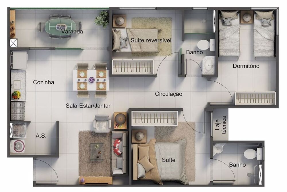 Apartamento, 2 quartos, 49 m² - Foto 4